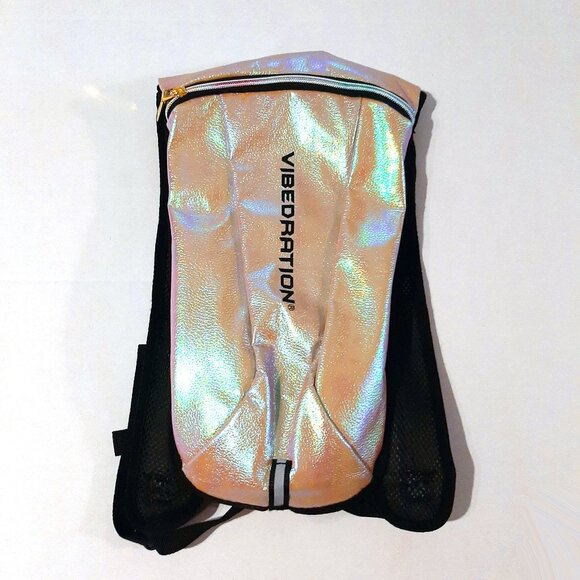 Vibedration Hydration Festival gear Backpack 2.0L Pearlescent H2o Bladder NWT main image 5
